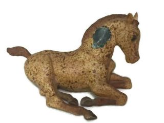 Vintage Breyer Creations 167 Roan Foal Lying Down Figure With Sticker