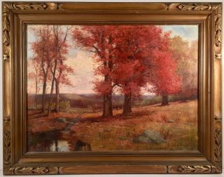 Hudson River School Artist Hugh Bolton Jones (1848 - 1927) Signed Oil On Canvas