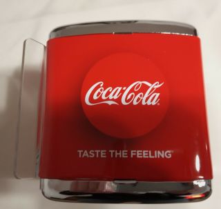 Coca Cola Metal Table Napkin Holder Dispenser Storage Container Red 2