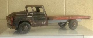 Vintage Marx Lumar Tin Metal Machinery Equipment Flatbed Dodge Truck