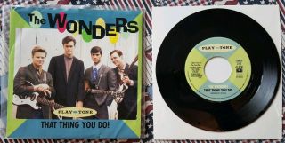 The Wonders That Thing You Do 45 Rpm Record Picture Sleeve Tom Hanks Promo Rare