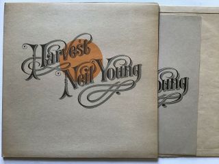 Neil Young Harvest Ex,  Reprise Textured Sleeve G/fold Lp & Insert