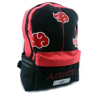 Naruto Akatsuki Member Backpack Canvas School Travel Shoulder Bag Cosplay Laptop
