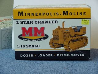 Minneapolis Moline 2 Star Crawler,  1/16,  Die - Cast
