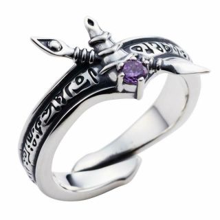 Yu - Gi - Oh Black Magician Ring SILVER 925 White Clover Select Size Anime Japan 2
