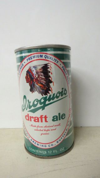 Iroquois Draft Ale Early Pull Tab Beer Can.  Buffalo,  Ny.