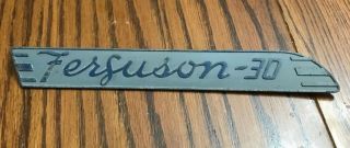 Vintage Massey Ferguson 30 Tractor Emblem Sign