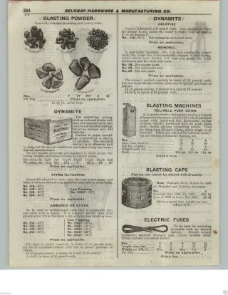1922 Paper Ad Atlas Dynamite Powder Wooden Box Reliable Push Blasting Machine
