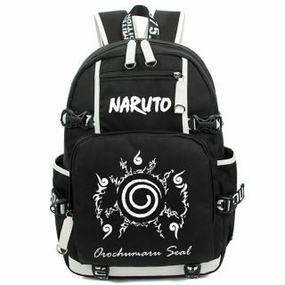 Large Capacity Luminous Anime Naruto Pattern Backpack School Bag Cosplay Z - Hysb