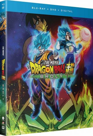 Dragon Ball Broly The Movie (blu - Ray,  Dvd,  Digital) W/slipcover