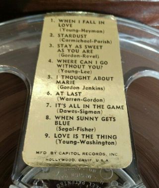 Nat King Cole,  Love Is The Thing,  ZD11,  Reel to Reel,  2 Track Tape. 3