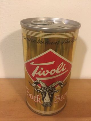 Tivoli Bock Beer,  Pull Tab Beer Can,  Tivoli Brewing Co.  Denver,  Co