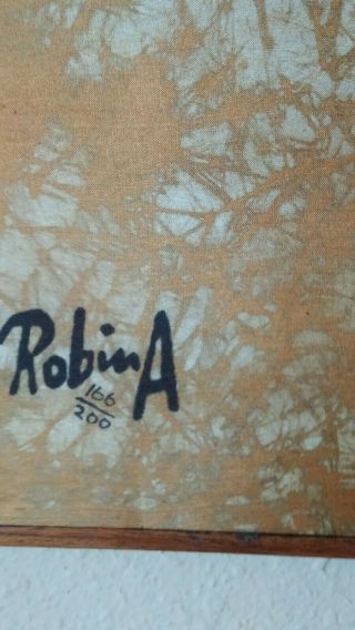 Authentic Robin Anderson Batik Zebra Dazzle / Herd Signed & Numbered 2