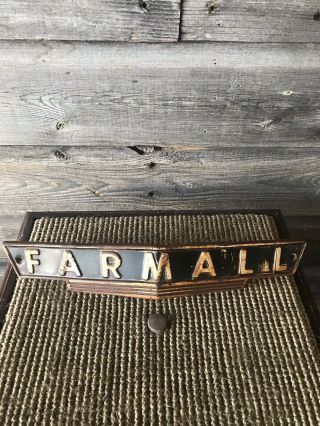 Vintage Farmall Tractor Emblem Farmall Tractor Badge
