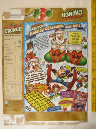 MT Cereal Box CAP ' N CRUNCH 2004 CHRISTMAS CRUNCH 15oz Limited Edition [G7D3k] 2