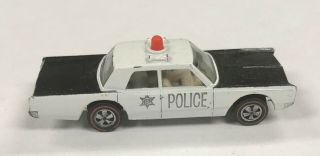Hot Wheels 1968 Mattel Redline Police Cruiser Diecast Metal Toy Car