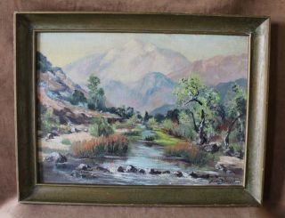 California Listed Artist Leonard Borman California Landscape Oil Painting