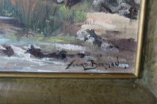 California Listed Artist Leonard Borman California Landscape Oil Painting 2