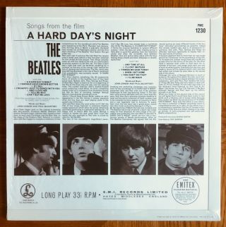 RARITY Beatles - Hard Day’s Night MONO LP (2014) w/ With the Beatles label 2