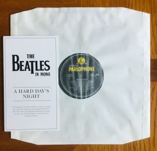 RARITY Beatles - Hard Day’s Night MONO LP (2014) w/ With the Beatles label 5