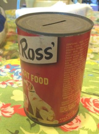 Vintage Dog Food Can Bank with Borzoi,  Cat 3
