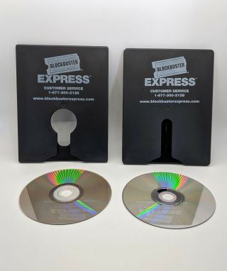 2 Rare Blockbuster Video Express Case Blockbuster Rental Dvd Case
