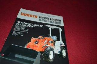 Kubota R400 R400b Wheel Loader Tractor Dealers Brochure Dcpa2
