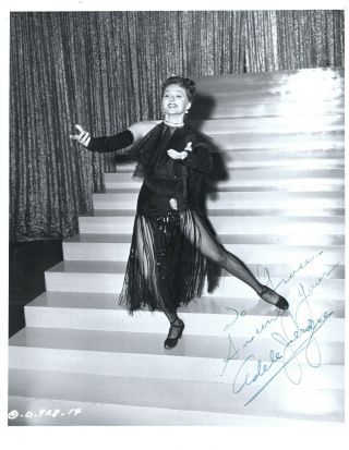 Actress Adele Jergens,  Signed Vintage Studio Photo.  Photo By: Lippman.  Columbia