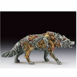 Steampunk Wolf Figurine