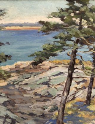 Charles Henry Ebert - Monhegan Cliffs - American Impressionism,  Old Lyme/Monhegan Art 3