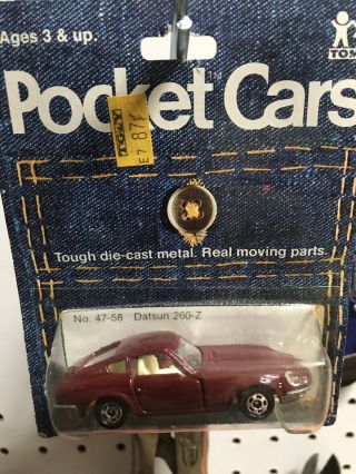 Tomica Pocket Cars Datsun 260z Dark Brown 1976