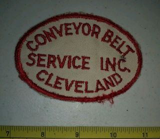 Vintage Conveyor Belt Service Inc Cleveland Advertising Work Shirt Patch