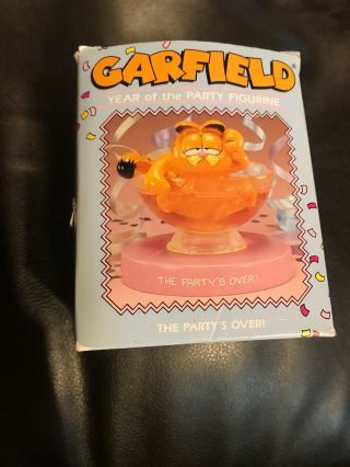 Collectible Garfield Figurine Year Of The Party " 1978 Party’s Over
