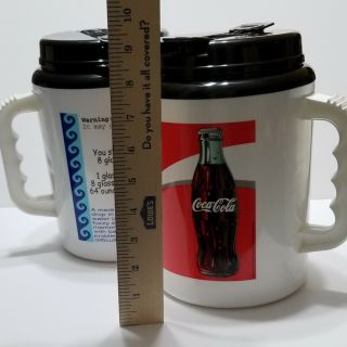 Coca Cola & H20 Vintage 64 Oz.  (betras Usa) Thermos Mugs - Qty 2