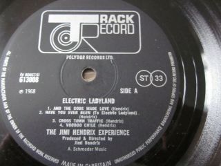 THE JIMI HENDRIX EXPERIENCE ELECTRIC LADYLAND TRACK RECORDS 1968 613009 NUDES 3