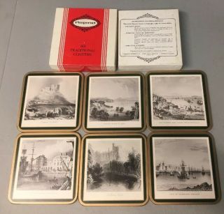 Vintage Pimpernel Set Of 6 Traditional Coasters Eire Series 4 " X 4 "