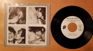 Rare Rolling Stones Promo Ep Single In Pic Slv - 1977 - Andy Warhol Artwork