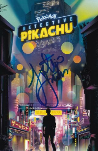 Justice Smith Signed Autograph Pokémon Detective Pikachu Card 4x6 Wcoa