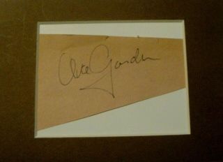 Ava Gardner Signed Scrapbook Page Cut Autograph 5x3 " Vintage Page