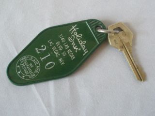 Vintage Collectible 210 Holiday Inn Hotel Las Vegas Nevada Room Key & Key Chain