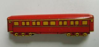 1931 Vintage Premium Cracker Jack Prize Toy Tin Litho Passenger Train Car