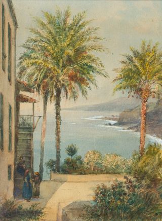 Juan Luna Y Novicio (1857 - 1899) Philippines,  France Listed Artist Watercolor 2