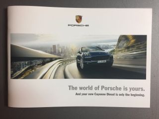 2015 Porsche Cayenne Diesel Sales Brochure / Prospekt Rare Awesome L@@k