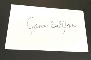 James Earl Jones Actor Signed Autograph 3x5 Index Card Field Of Dreams Star Wars