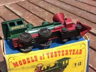 Matchbox lesney models of yesteryear no y 13 Sante fe locomotive 4
