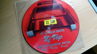 Zz Top At Lunch With Zz Top Rare 2 Track 12 " Vinyl Picture Disc