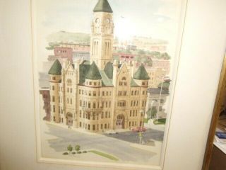 Signed Wilma Wethington Listed Artist Watercolor - Wichita