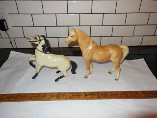 Vtg Breyer And Hartland Plastic 1950s 60s Horses
