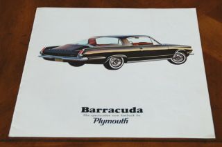 Plymouth Barracuda Brochure Prospekt,  1964