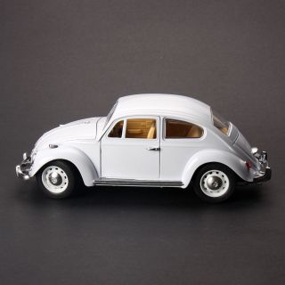 1967 Volkswagen Classical Beetle Vw 1:18 Scale Die Cast Hobby White Model Car